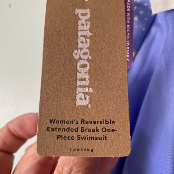 NWT Patagonia violet one piece swimsuit reverse - Picture 6 of 11